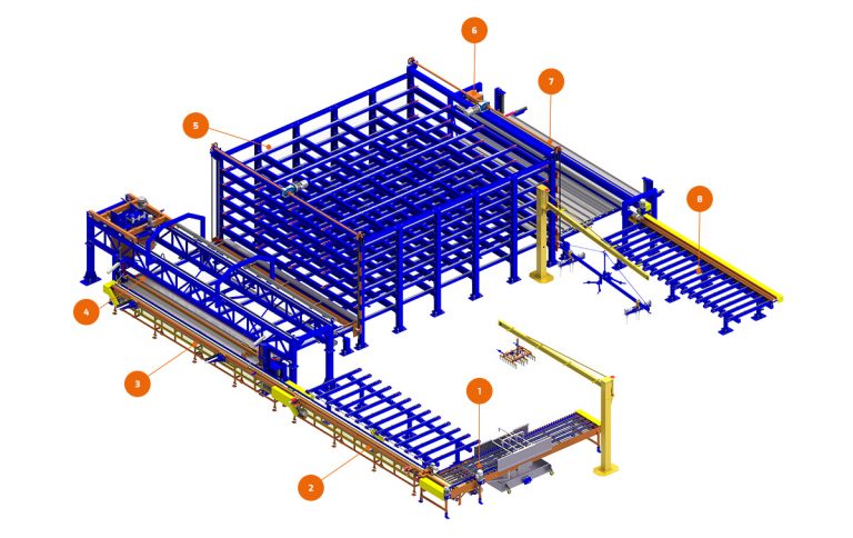 Simem Spil beams production line Brickbeam